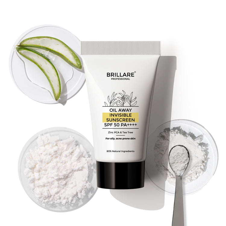 Brillare Mini Oil Away Invisible Sunscreen with SPF50, 10g - Buy from Indicrest
