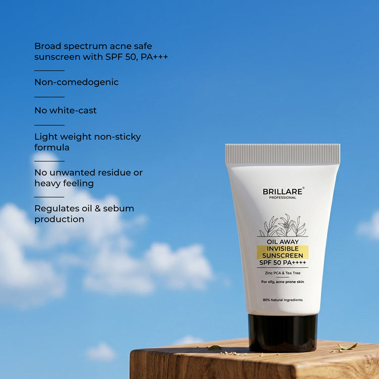 Brillare Mini Oil Away Invisible Sunscreen with SPF50, 10g - Image 3 - Buy from Indicrest