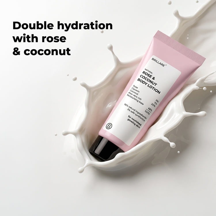 Brillare Mini Rose & Coconut Body Lotion, 20ml - Image 2 - Buy from Indicrest