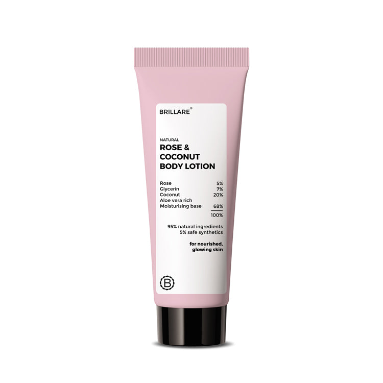 Brillare Mini Rose & Coconut Body Lotion, 20ml - Image 7 - Buy from Indicrest