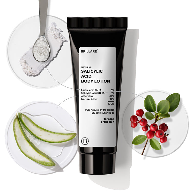Brillare Mini Salicylic Acid Body Lotion for Acne-Prone Skin, 20ml - Buy from Indicrest