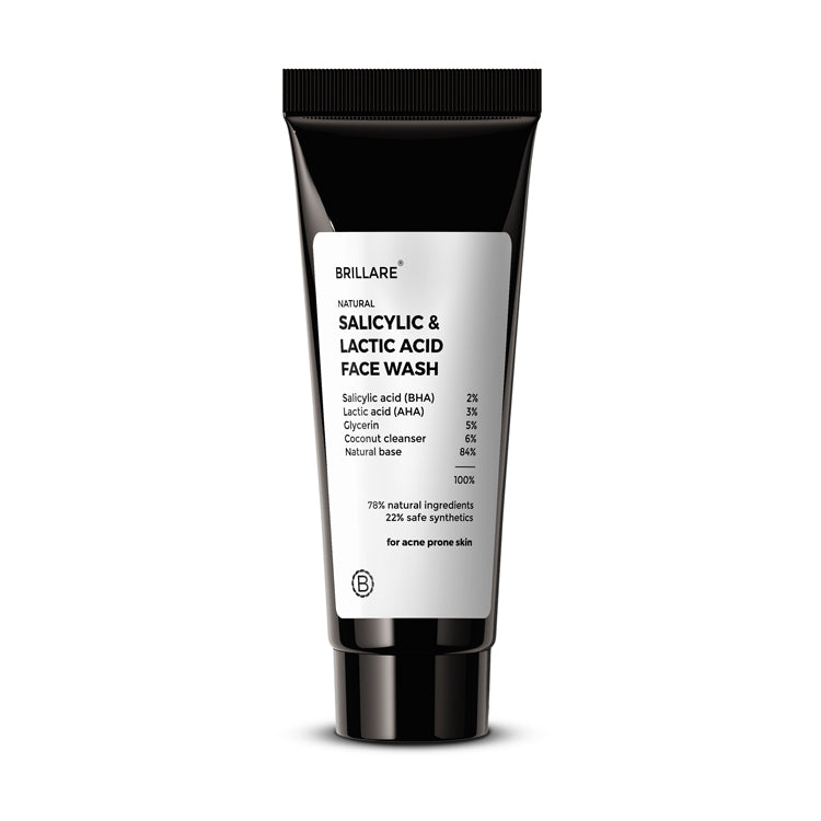 Brillare Mini Salicylic and Lactic Acid Face Wash for acne prone skin, 20ml - Image 8 - Buy from Indicrest
