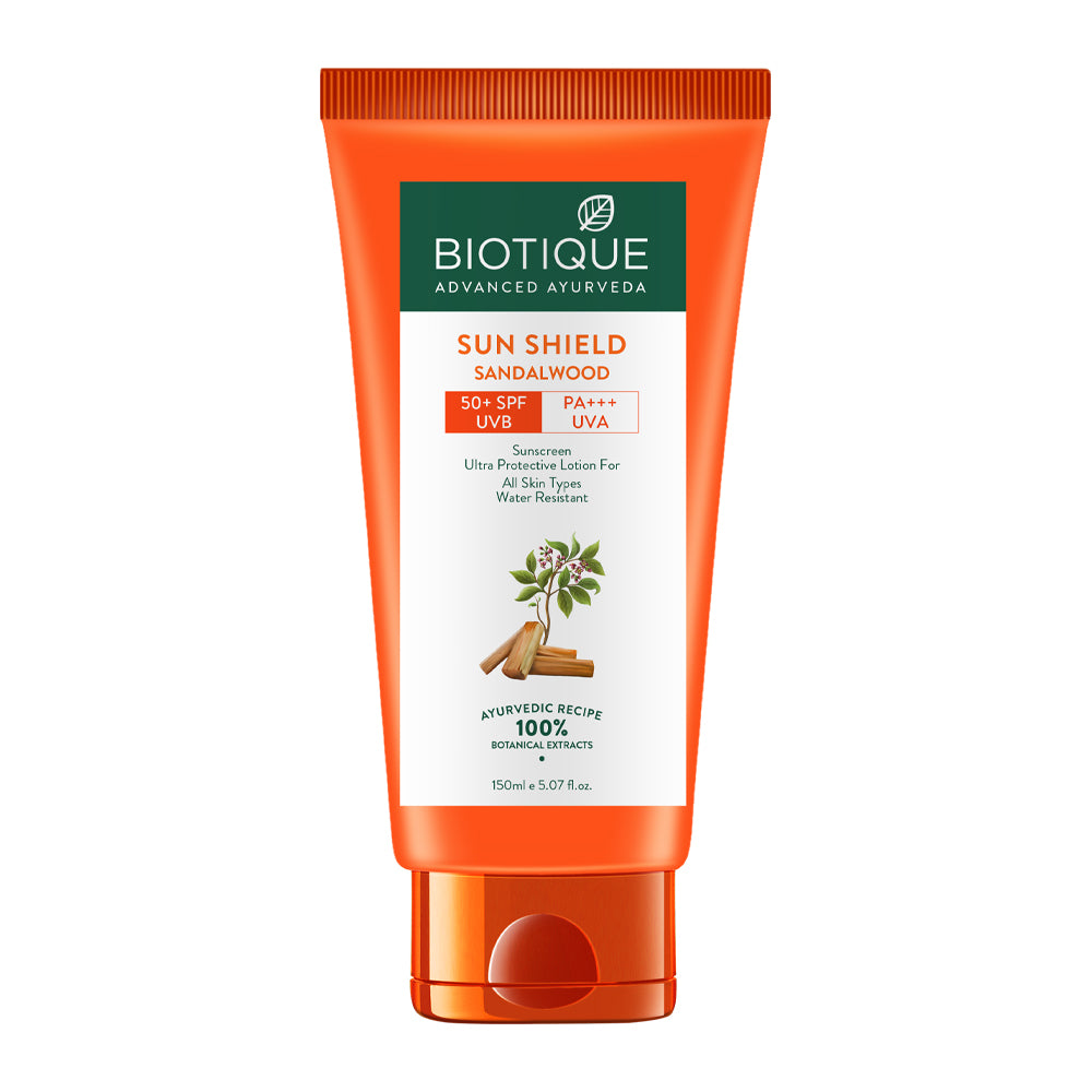 Biotique Sunshield Sandalwood Sunscreen ULtra Protective Lotion SPF 50 Lotion, 150ml - Buy from Indicrest