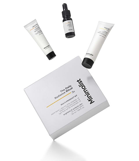 Minimalist The Daily Radiance Ritual 3x Kit 50ml For Boost of glow, brightens skin tone &amp; minimize UV damage, Cleanser 30ml + Vitamin C 10% 10ml + Light Fluid SPF 50 10ml - Image 6 - Buy from Indicrest