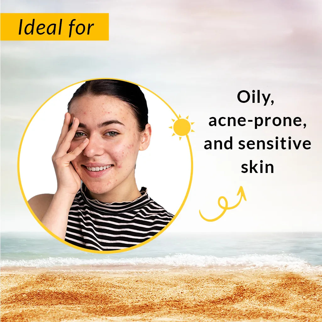 Fixderma Shadow Rx SPF 55+ Gel | Lightweight SPF 55+ protection for oily & acne-prone skin, 75g - Image 3 - Buy from Indicrest