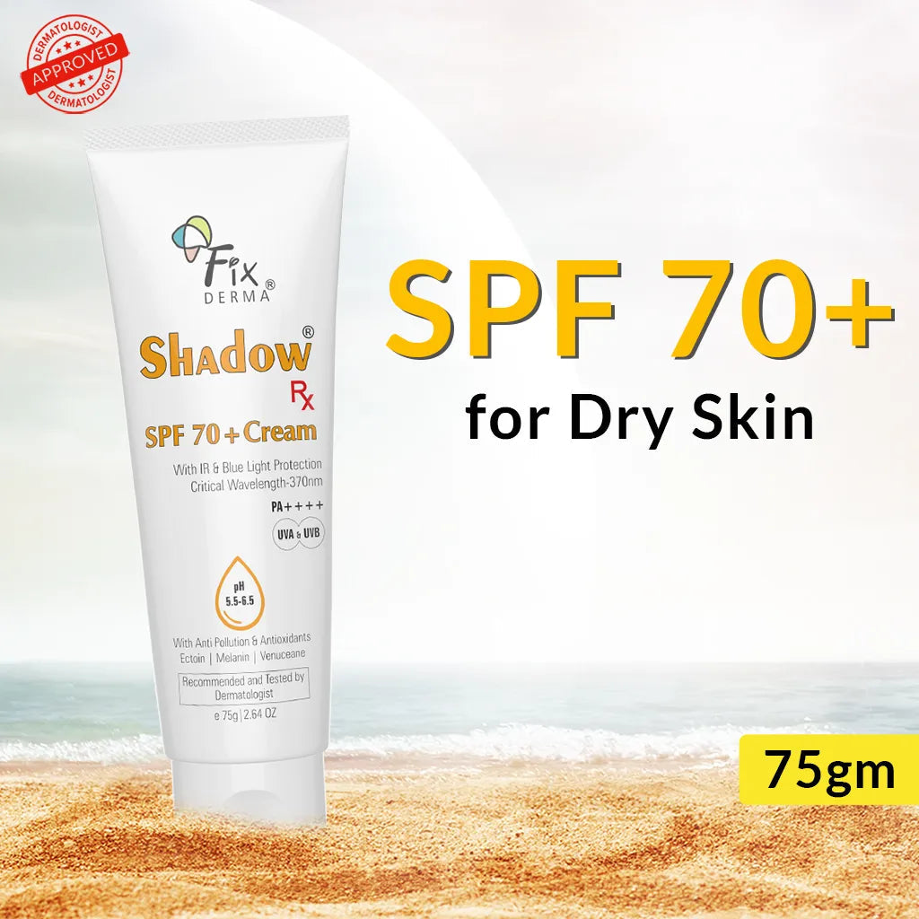 Fixderma Shadow Rx SPF 70+ Cream | Protects from Harmful UV, IR radiations and Blue Light, 75g - Image 10 - Buy from Indicrest