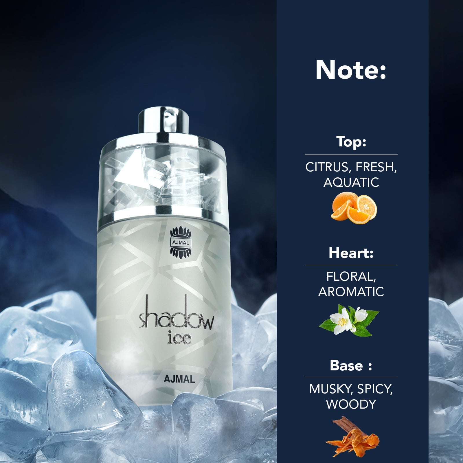 SHADOW ICE Perfume 75ML for Unisex - Image 2 - Buy from Indicrest