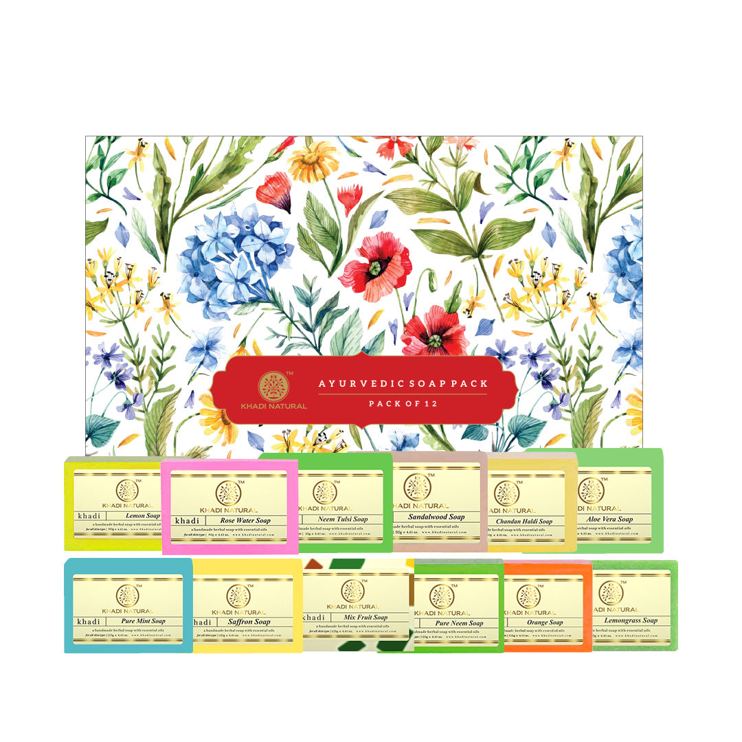 Khadi Natural Handmade Soap Collection ,Pack of 12 (25g Each) - Image 6 - Buy from Indicrest