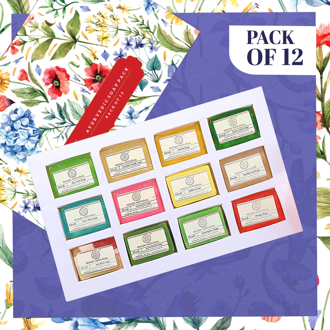 Khadi Natural Handmade Soap Collection ,Pack of 12 (25g Each) - Image 7 - Buy from Indicrest