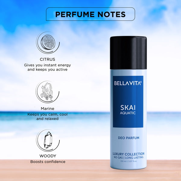 SKAI Aquatic Unisex Deodorant - 150ml - Image 4 - Indicrest