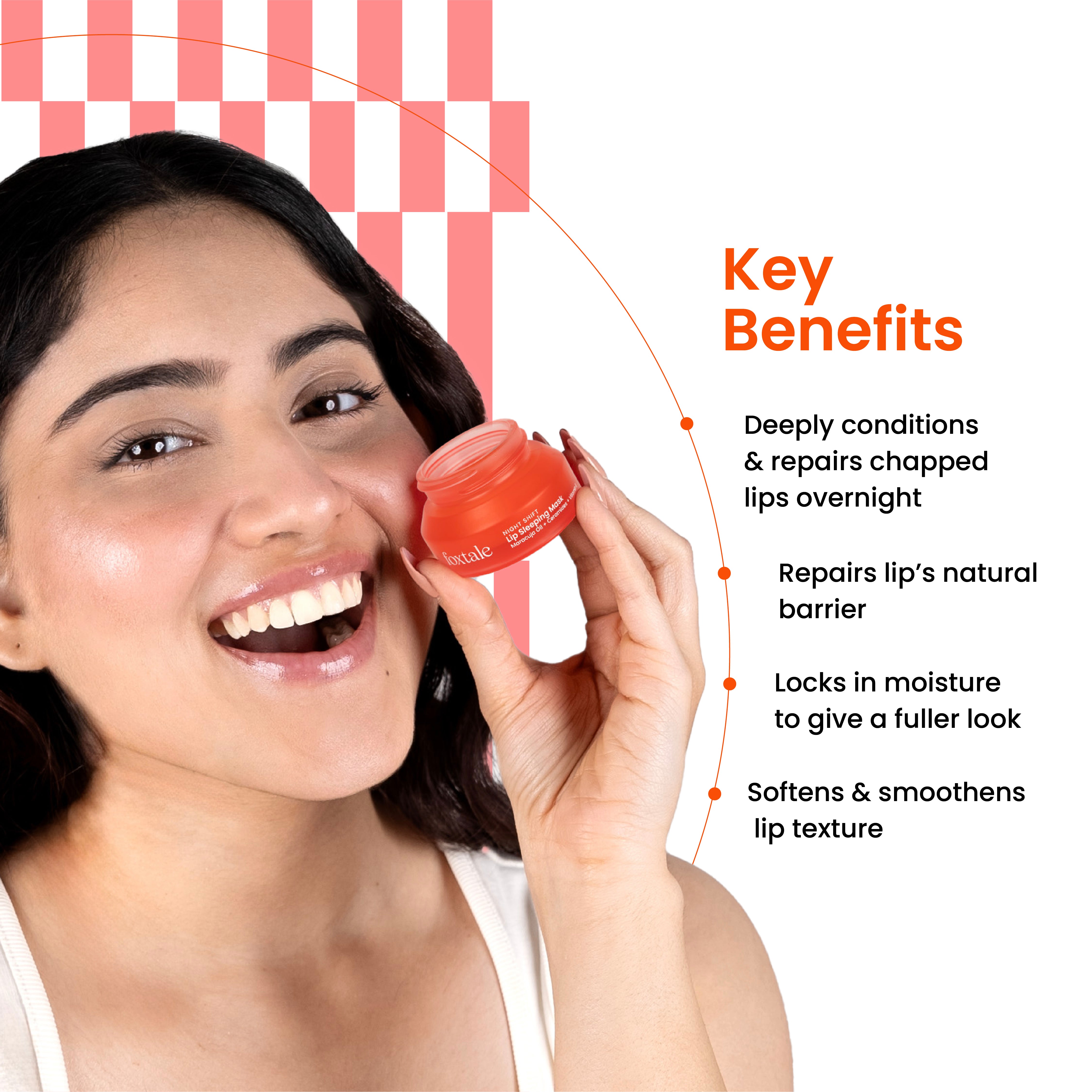 Foxtale Lip Sleeping Mask with Maracuja Oil Transforms crusty, dry lip barrier to cushion-soft lips overnight | 12g - Image 2 - Buy from Indicrest