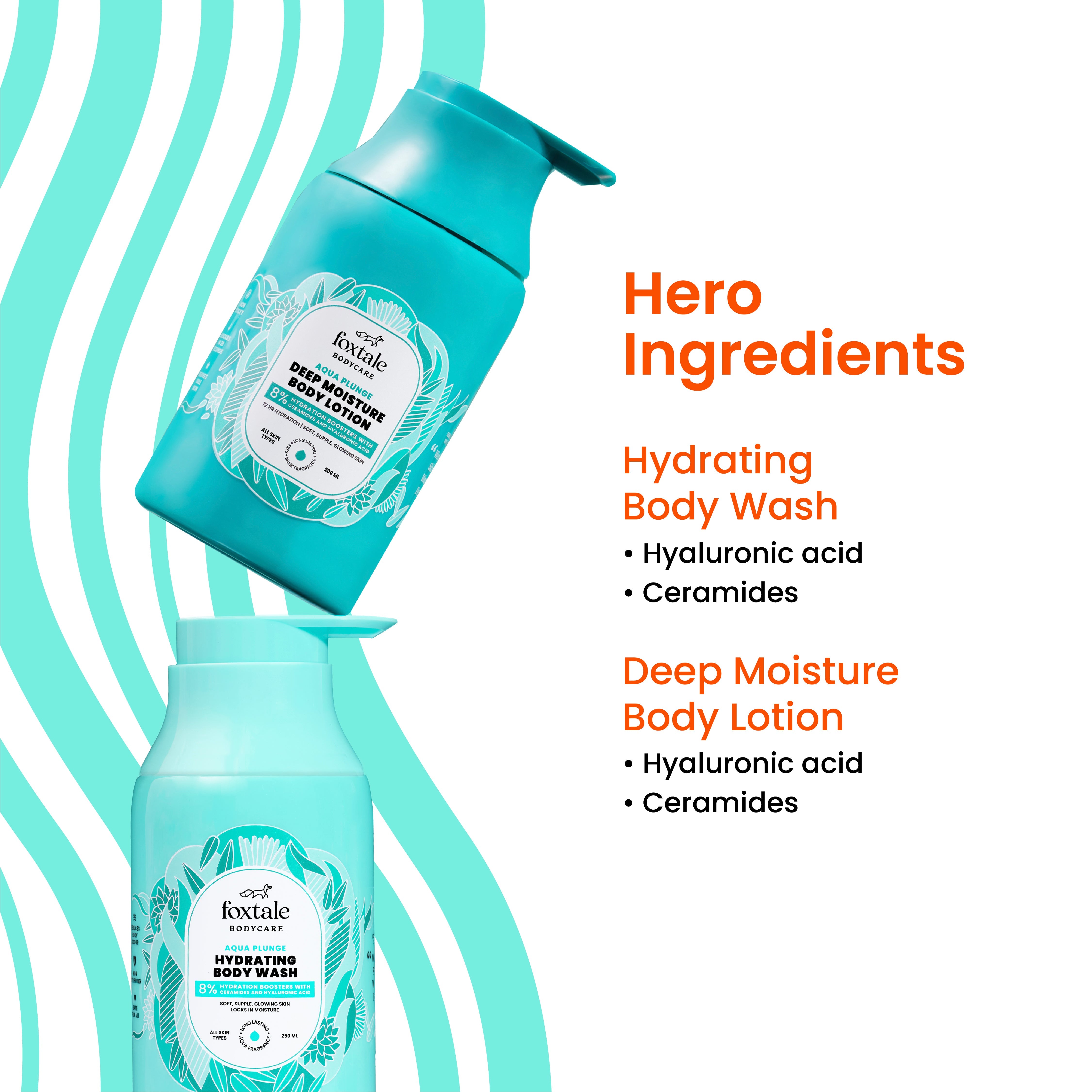 Foxtale Happy Hydration Duo Hydrating Body Wash + Deep Moisture Body Lotion - Image 3 - Buy from Indicrest