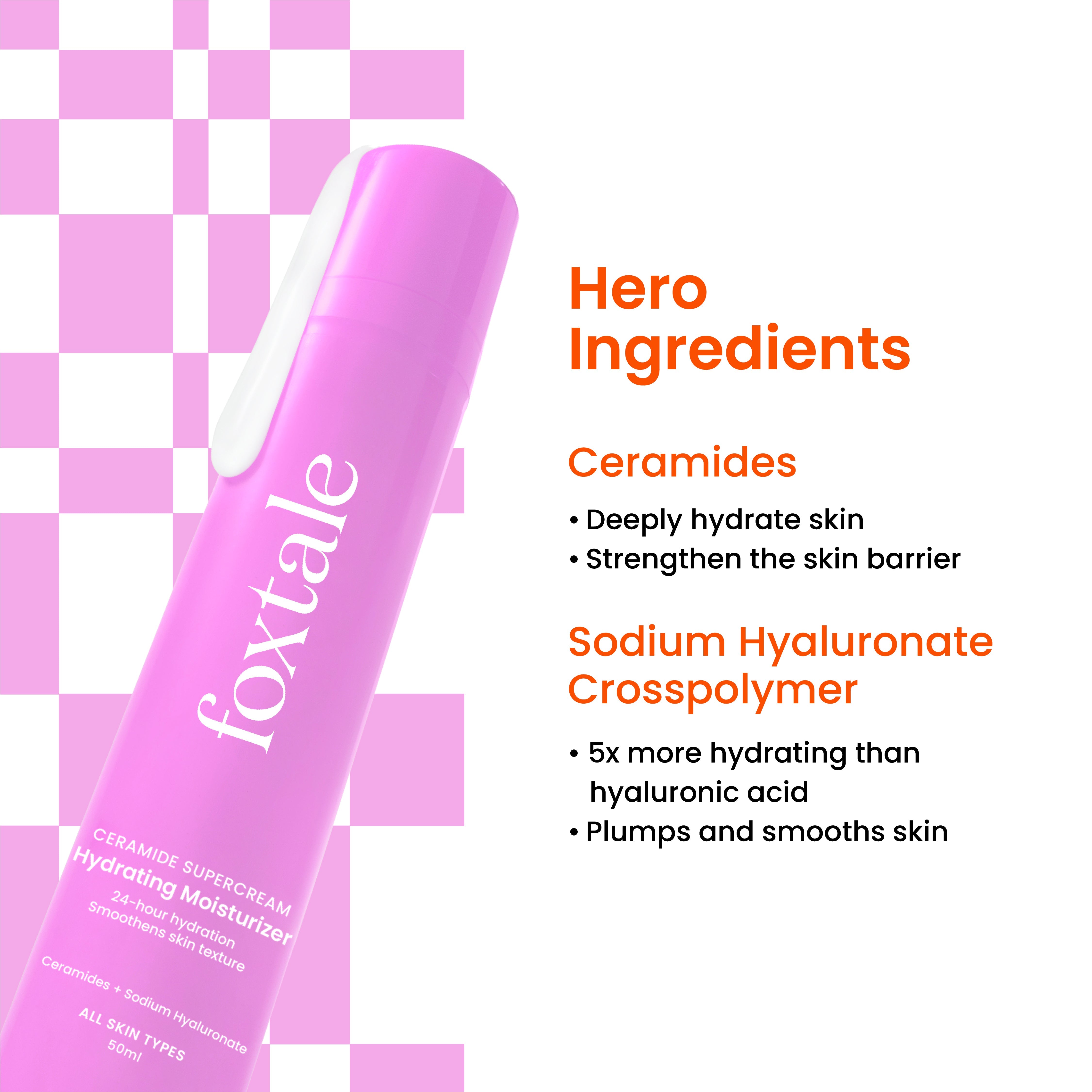 Foxtale Hydrating Moisturizer with Ceramide For hydration all-day long | 50 ml - Image 3 - Buy from Indicrest