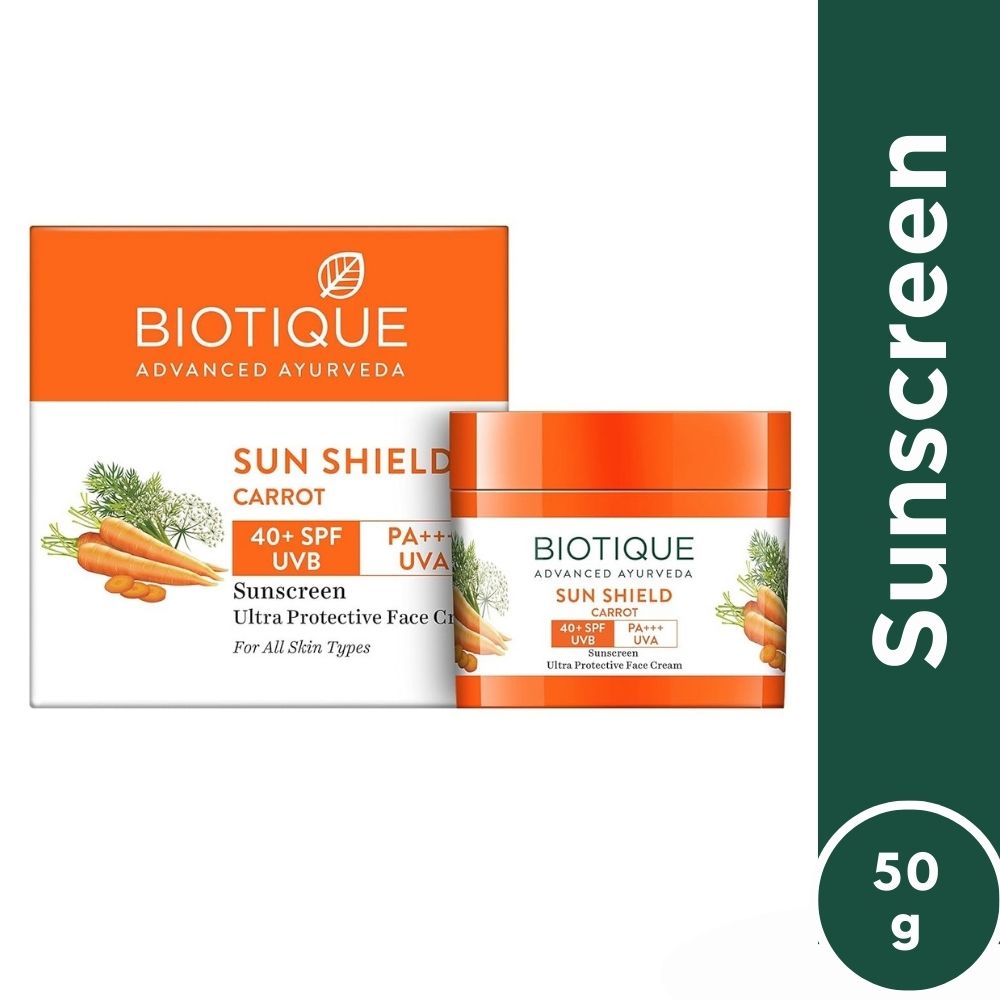 Biotique Sun Shield Sandalwood 50+SPF Suncreen, 50g - Buy from Indicrest