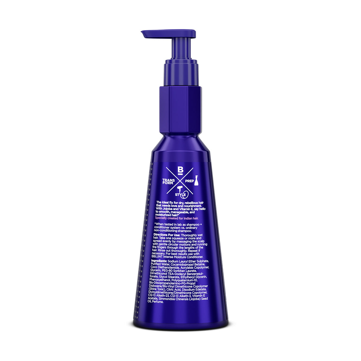 Bblunt Intense Moisture Shampoo with Jojoba and Vitamin E for Dry & Frizzy Hair, 650ml - Image 10 - Buy from Indicrest