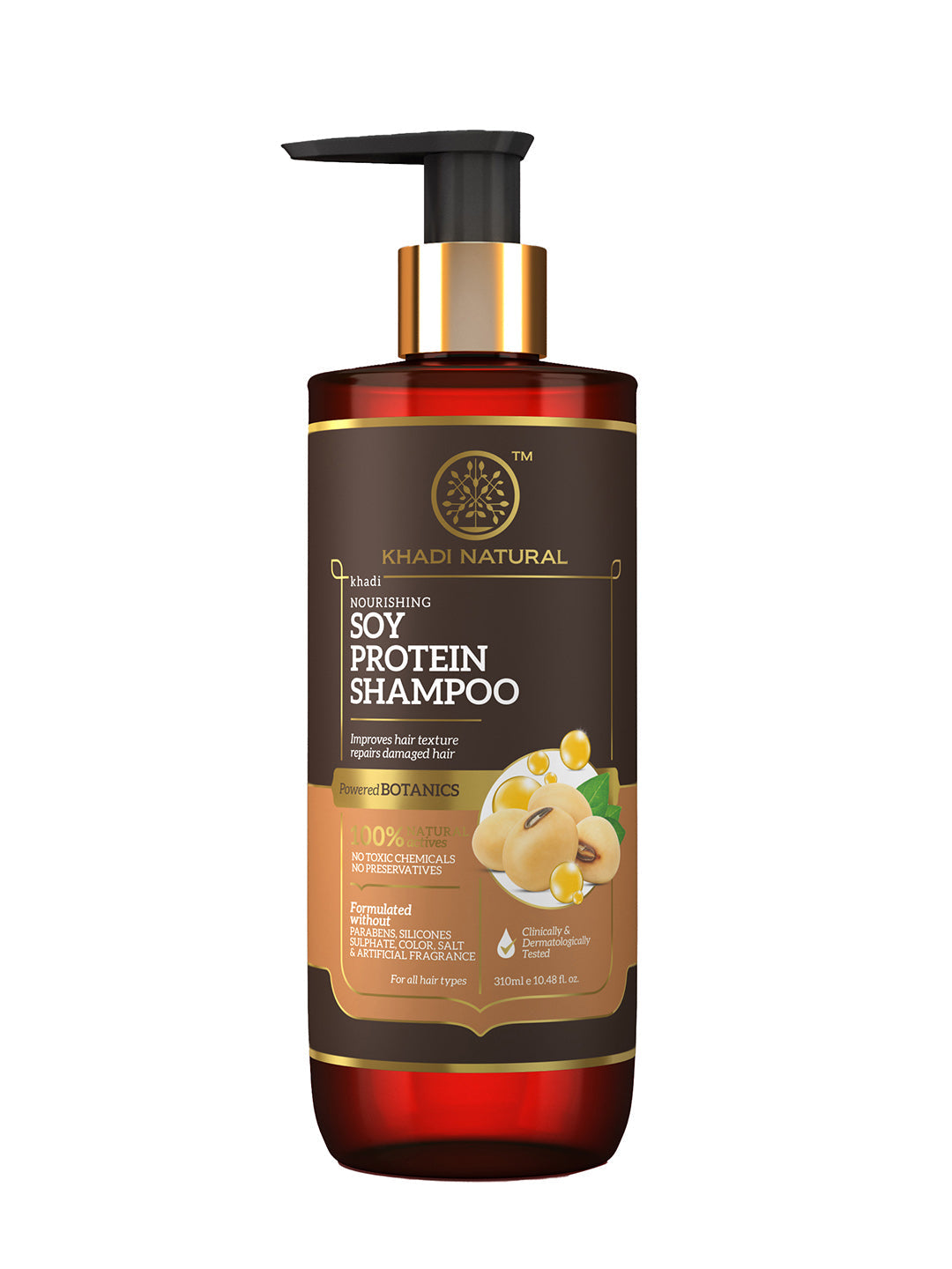 Khadi Natural Soy Protein Shampoo - Powered Botanics - 310ml - Buy from Indicrest