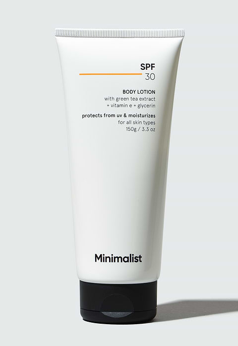 Minimalist SPF 30 Body Lotion For Broad Spectrum SPF 30, PA++++, 150g - Buy from Indicrest