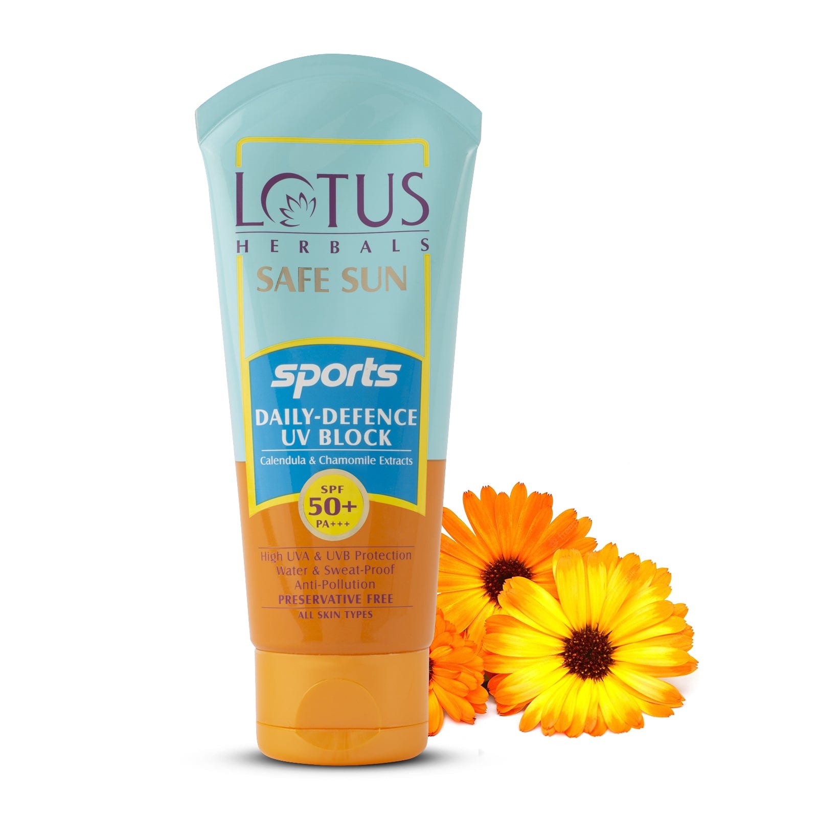 Lotus Herbals Safe Sun Sports Daily-Defence UV Block Sunscreen SPF 50+, 40g