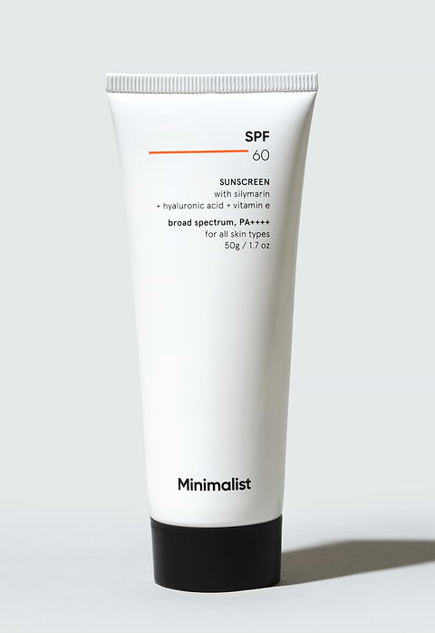 Minimalist SPF 60 Sunscreen For Broad spectrum SPF 60, PA++++, 50g - Buy from Indicrest