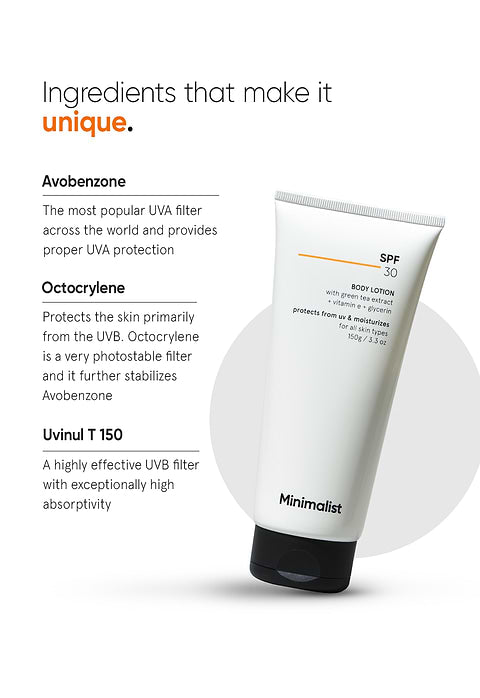 Minimalist SPF 30 Body Lotion For Broad Spectrum SPF 30, PA++++, 150g - Image 4 - Buy from Indicrest