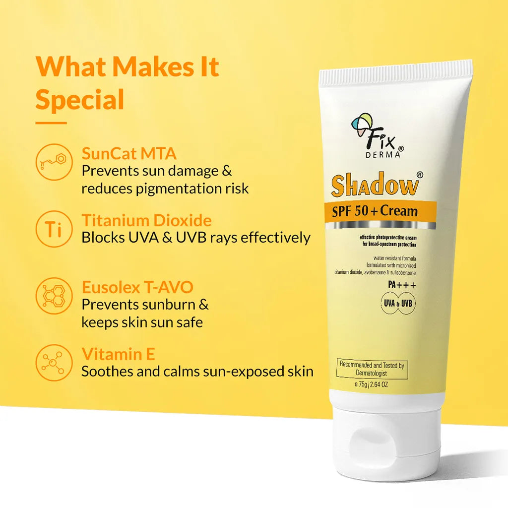 Fixderma Shadow Sunscreen SPF 50 + Cream, 2 x 75g - Image 2 - Buy from Indicrest