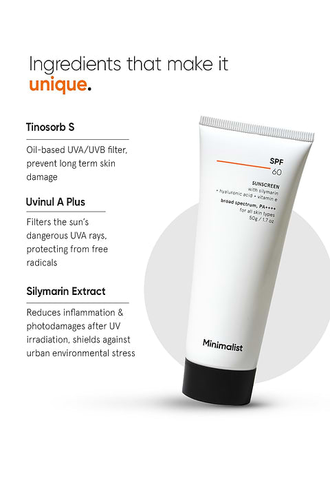 Minimalist SPF 60 Sunscreen For Broad spectrum SPF 60, PA++++, 50g - Image 4 - Buy from Indicrest