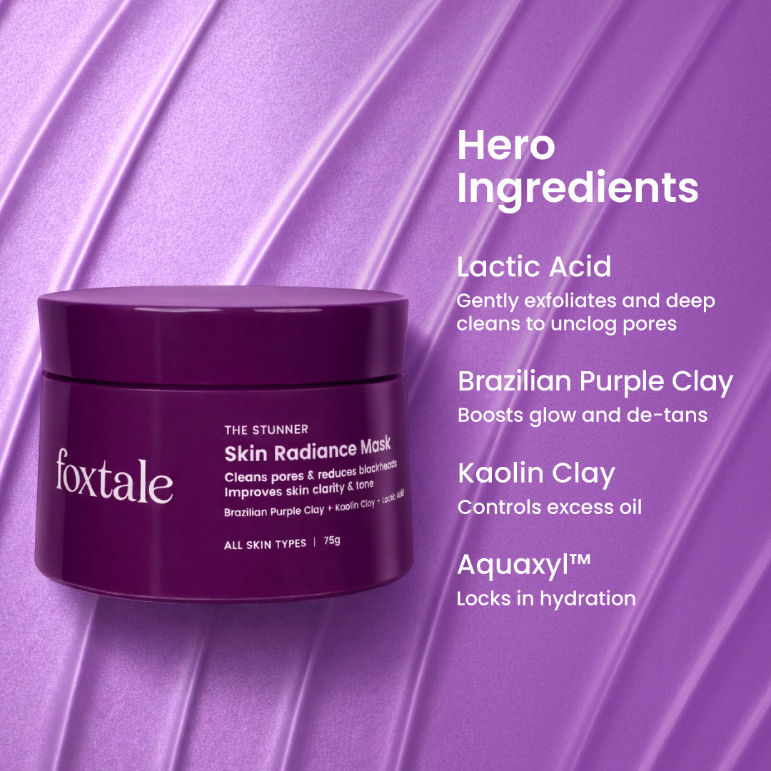 Foxtale Skin Radiance De-Tan Mask A new-age ubtan face mask that removes tan, blackheads and whiteheads while brightening and hydrating the skin | 75g - Image 10 - Buy from Indicrest