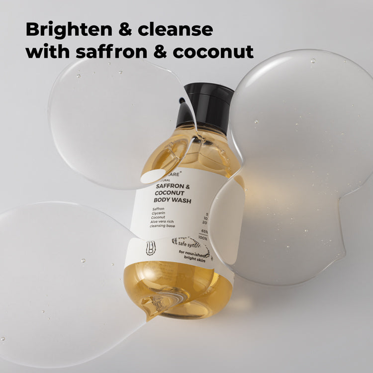 Brillare Saffron & Coconut Body Wash, 200ml - Image 3 - Buy from Indicrest