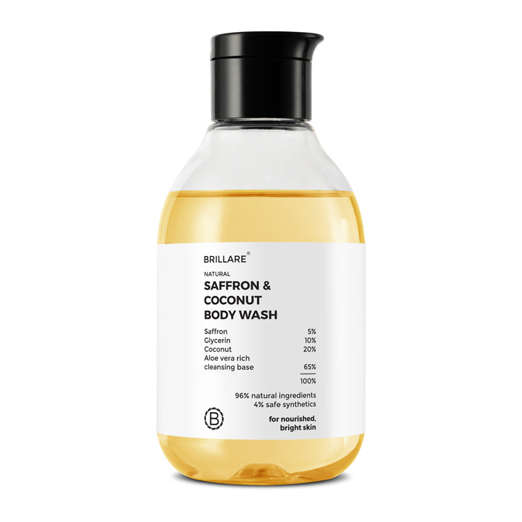 Brillare Saffron & Coconut Body Wash, 200ml - Image 6 - Buy from Indicrest