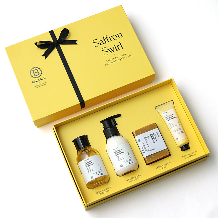 Brillare Saffron Swirl Gifting Set - Image 2 - Buy from Indicrest