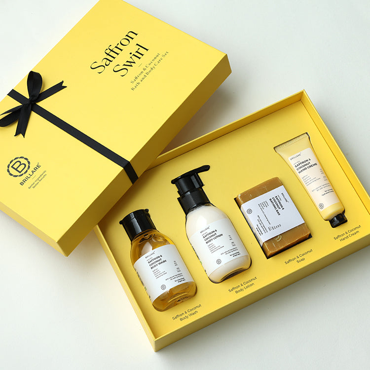 Brillare Saffron Swirl Gifting Set - Buy from Indicrest