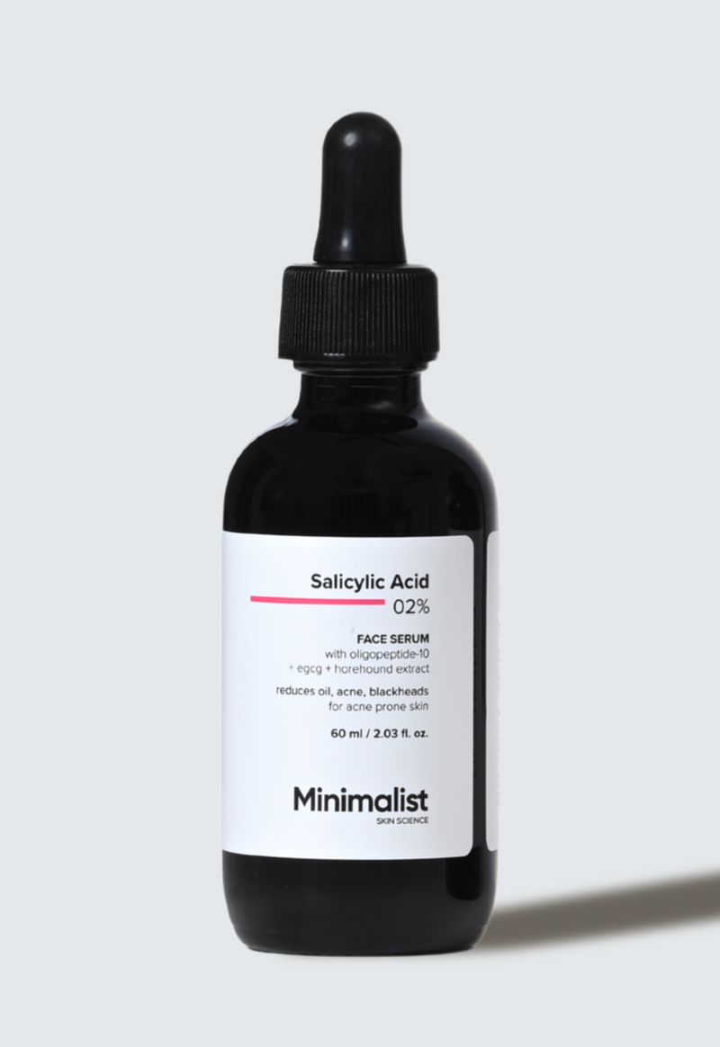 Minimalist Salicylic Acid 2% Face Serum For Reduces Acne, Blackheads &amp; Excessive Oil, 60ml - Buy from Indicrest