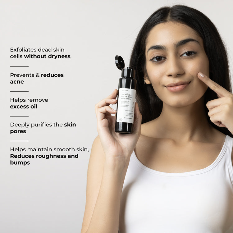 Brillare 2% Salicylic and 3% Lactic Acid Face Wash for acne prone skin, 100ml - Image 3 - Buy from Indicrest