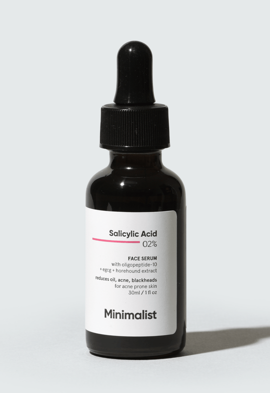 Minimalist Salicylic Acid 2% Face Serum For Reduces Acne, Blackheads &amp; Excessive Oil, 30ml - Buy from Indicrest