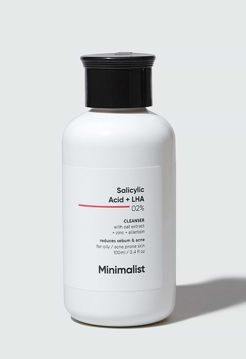 Minimalist Salicylic Acid + LHA 2% Cleanser For Reduces Sebum &amp; Prevents Breakout Without Drying Skin, 250ml - Image 2 - Buy from Indicrest