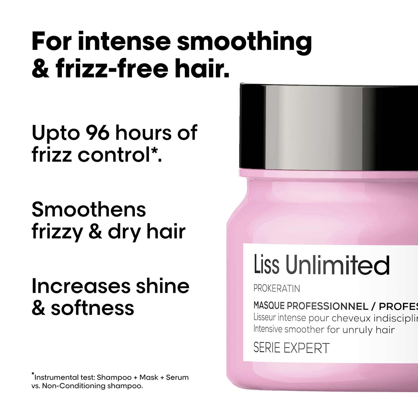 L'Oreal Professionnel Liss Unlimited Mask 250ml | Liss Unlimited Serum 125ml Combo