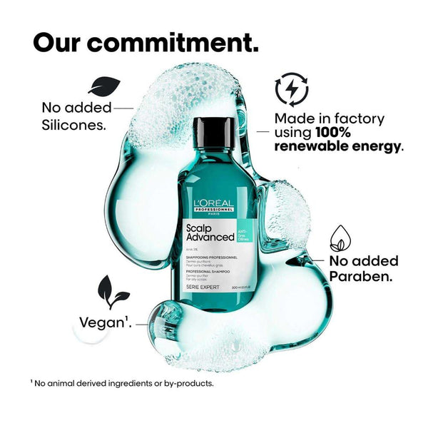 Salon shampoo for oily scalp and buildup