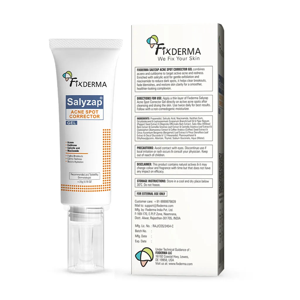 Fixderma Salyzap Acne Spot Corrector Gel, 20g - Image 7 - Buy from Indicrest