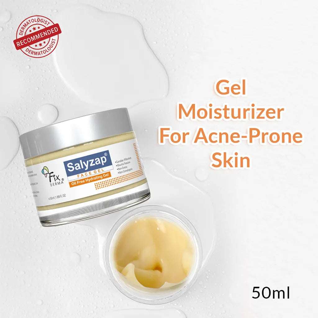 Fixderma Salyzap Face Gel | Oil-Free, Gel Moisturizer for Oily and Acne-Prone Skin, 50ml - Buy from Indicrest