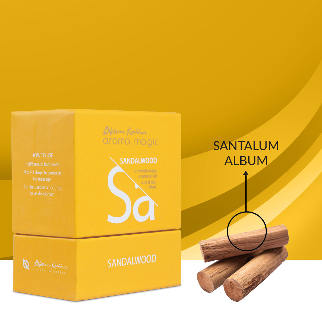 Aroma Magic Sandalwood Essential Oil For Relaxation & Calmness, 10ml - Image 4 - Buy from Indicrest