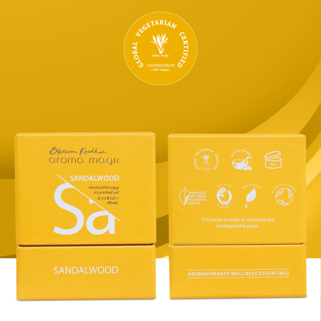 Aroma Magic Sandalwood Essential Oil For Relaxation & Calmness, 10ml - Image 7 - Buy from Indicrest