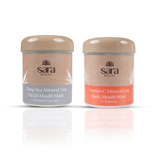 Sara DEEP SEA MINERAL MOULD MASK No 11 + Vit-C Mineral Line Body Mould Mask No-13 - Buy from Indicrest