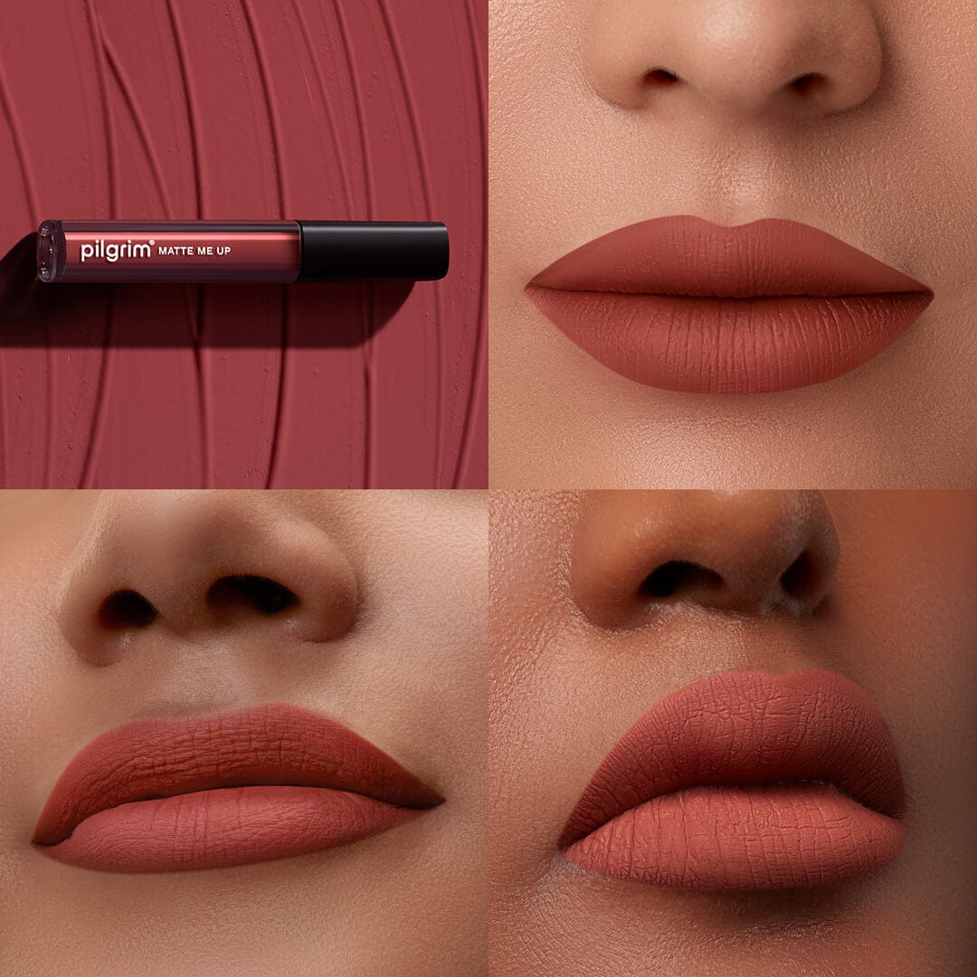 pilgrim matte me up liquid lipstick saucy coral 09   Image 2   Buy from Indicrest