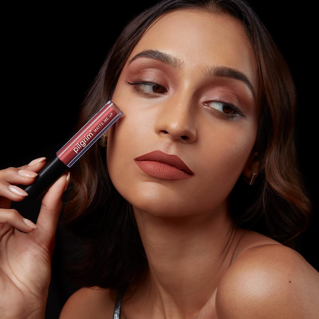 pilgrim matte me up liquid lipstick saucy coral 09   Image 4   Buy from Indicrest