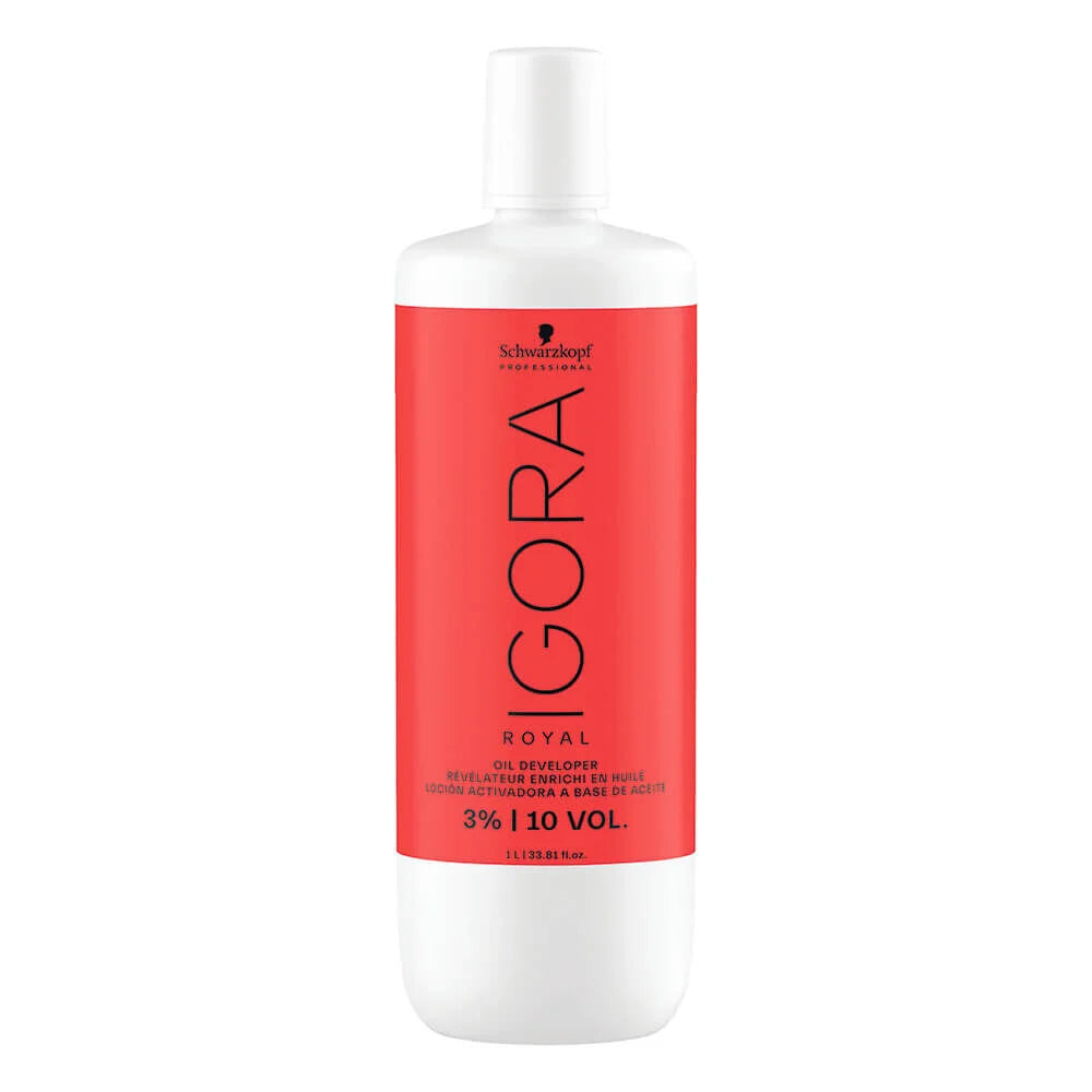 Schwarzkopf Professional Igora Royal Permanent Color Creme Oil Developer 3% 10 Vol (1 Ltr) - Indicrest