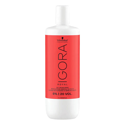 Schwarzkopf Professional Igora Royal Permanent Color Creme Oil Developer 6% 20 Vol, 1000ml