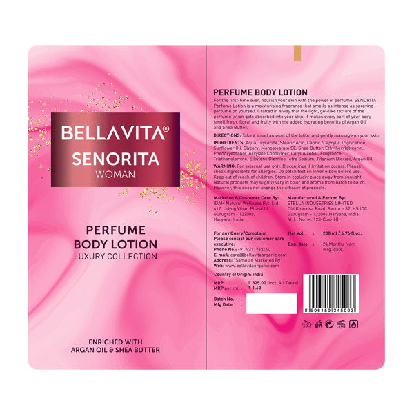 SENORITA Woman Perfume Body Lotion - 200ml - Image 6 - Indicrest