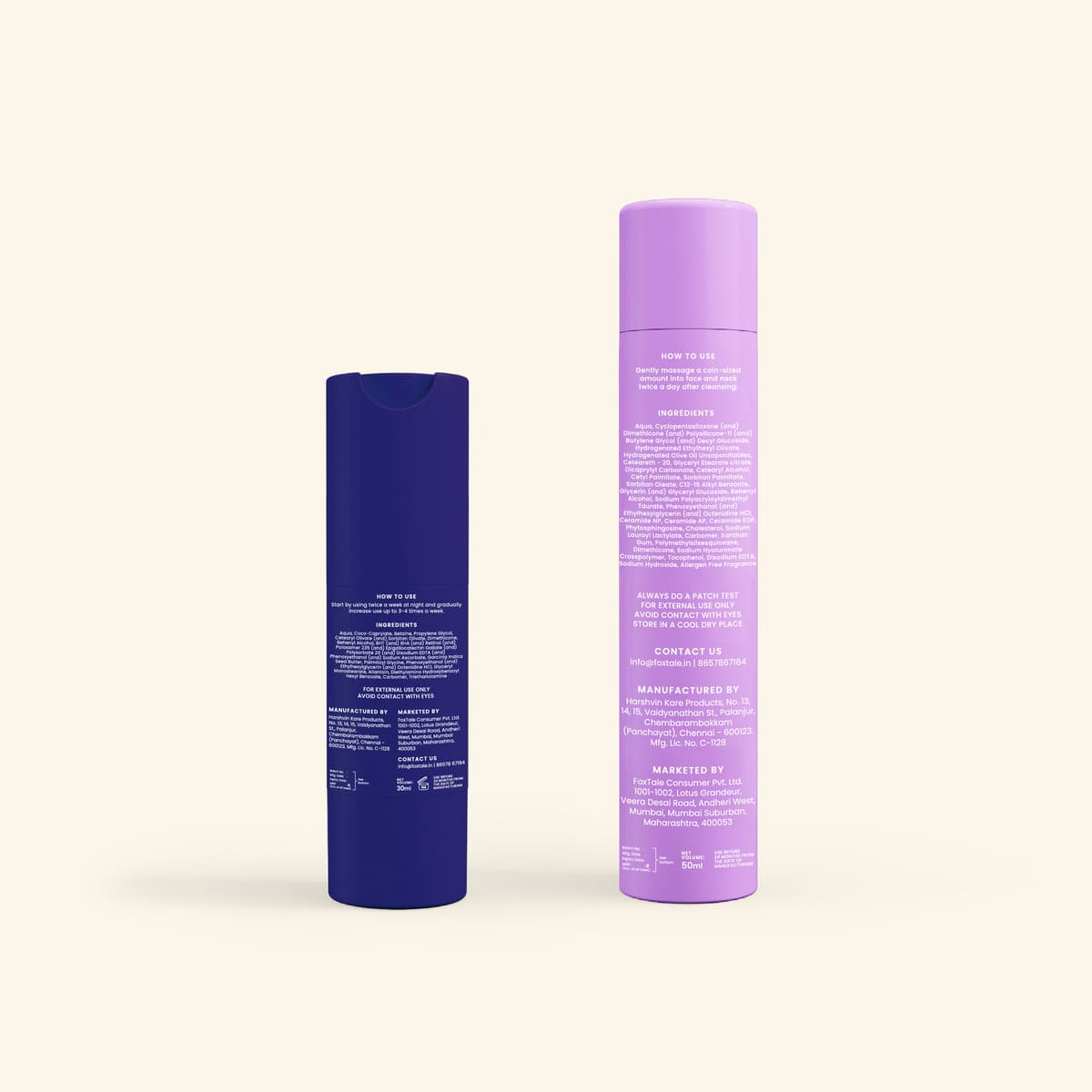 Foxtale Sensitive Skin Squad 0.15% Retinol Night Serum + Hydrating Moisturizer with Ceramide - Image 6 - Buy from Indicrest
