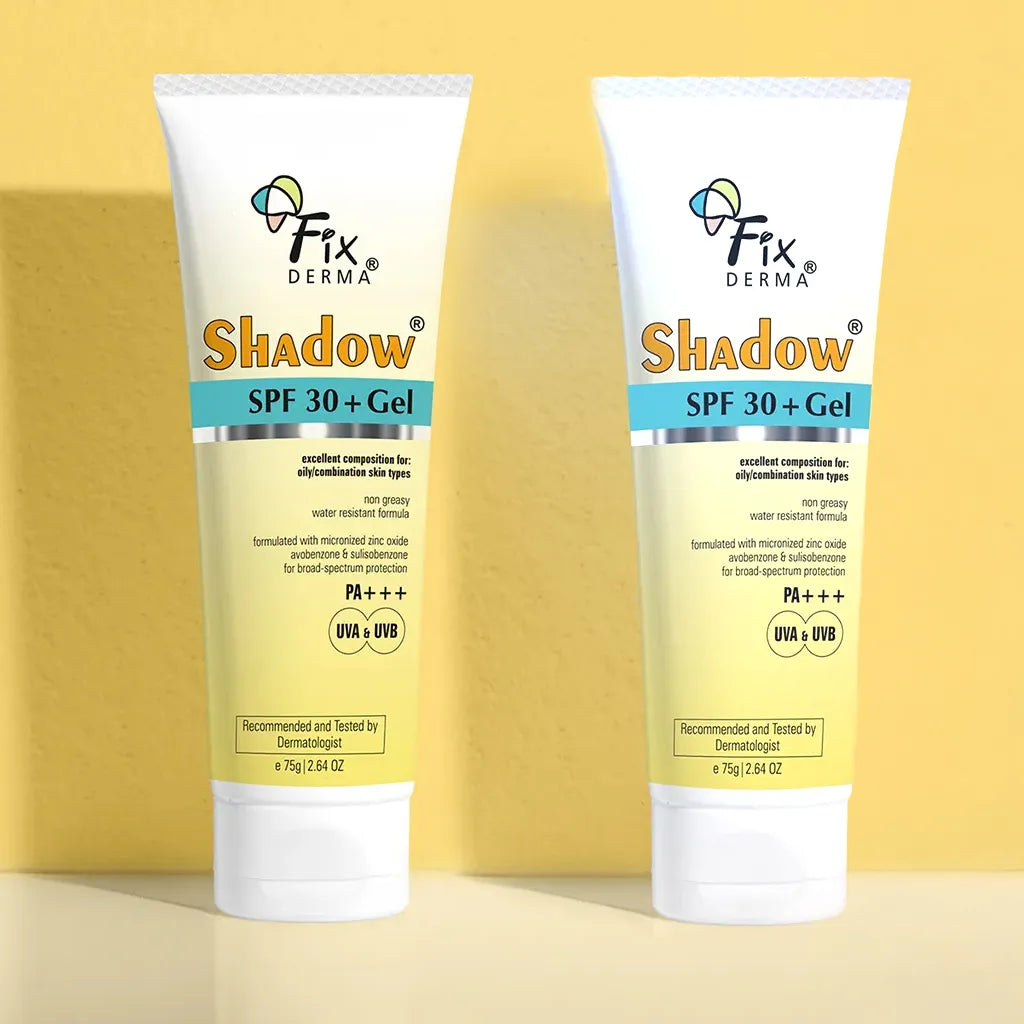 Fixderma Shadow SPF 30+ Gel - 75g Pack of 2 | Lightweight Gel Sunscreen for Oily & Acne-Prone Skin - Image 7 - Buy from Indicrest