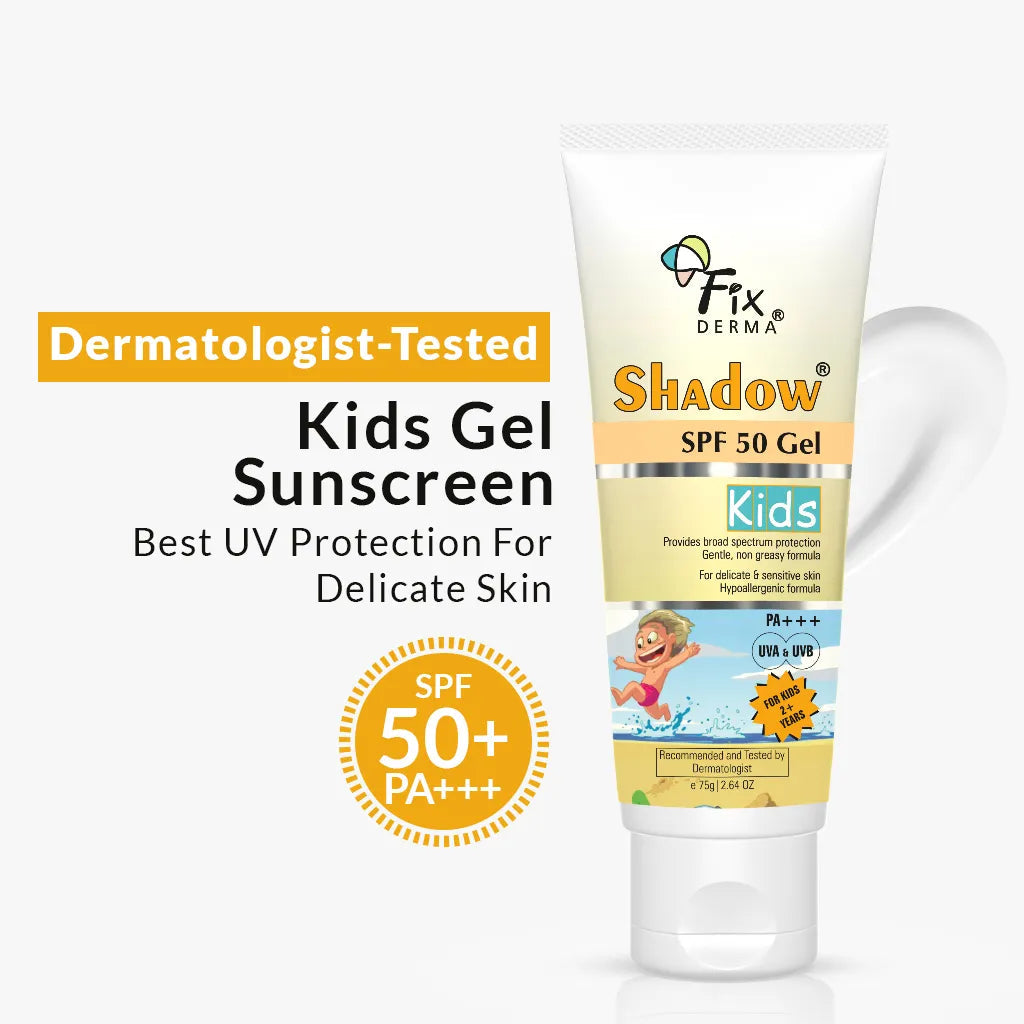 Fixderma Shadow SPF 50 Gel Kids | Best Sunscreen For Kids, 75g - Buy from Indicrest
